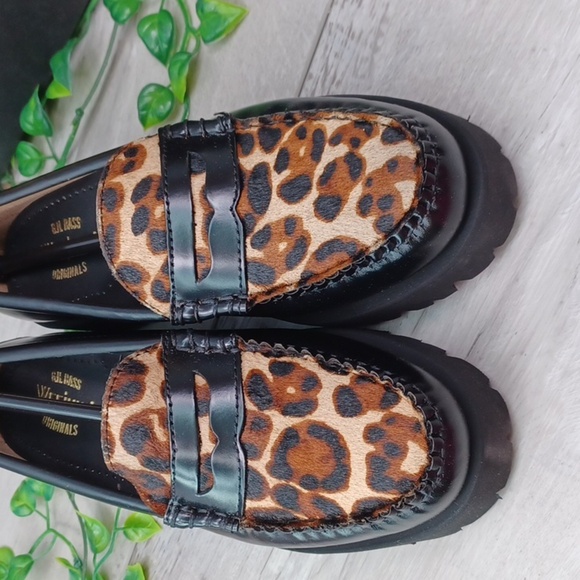 G.H. Bass Whitney Leopard Lug Loafer Weejuns NIB - Picture 3 of 9
